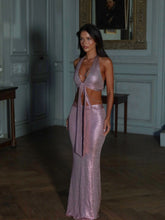 Zella Maxi Dress Metallic Pink